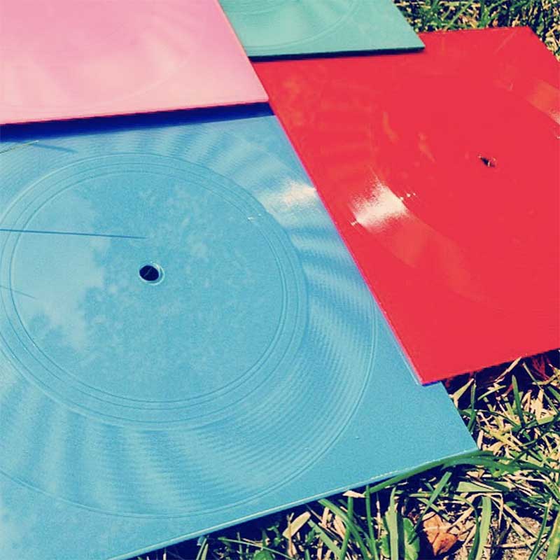 7-inch square records - colour pvc